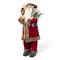 Glitzhome® 35.5" Faux Fur Traditional Christmas Santa Figurine